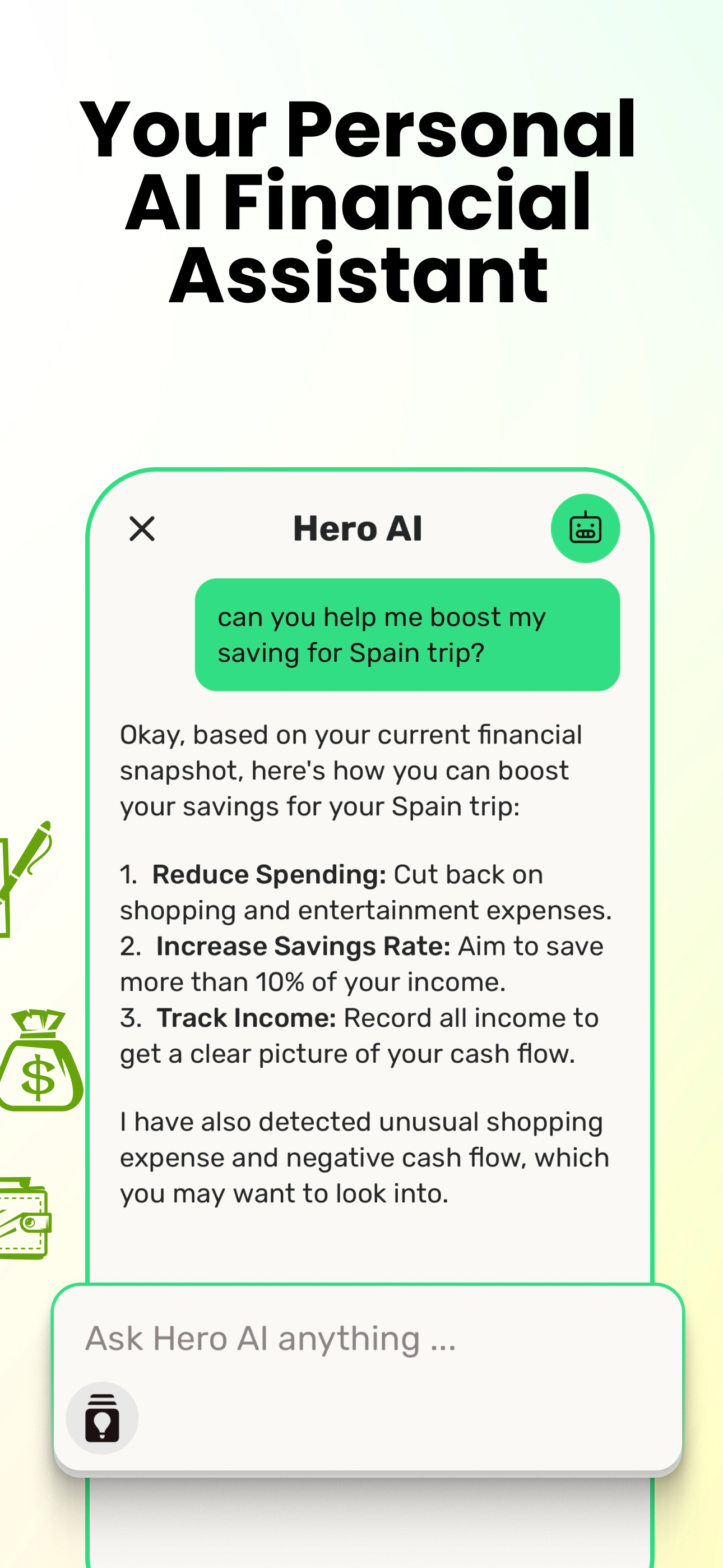 Média Hero Finance Ai - Assistant financier pour gérer vos finances en un seul endroit. 1