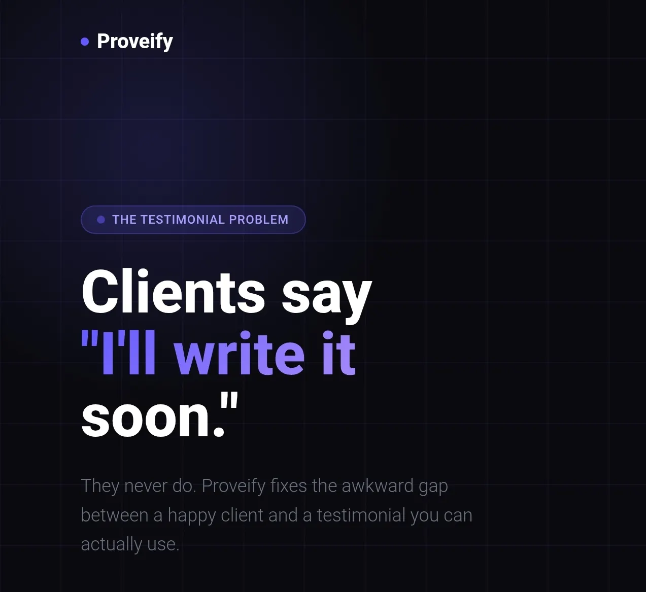 Proveify 제품 배너