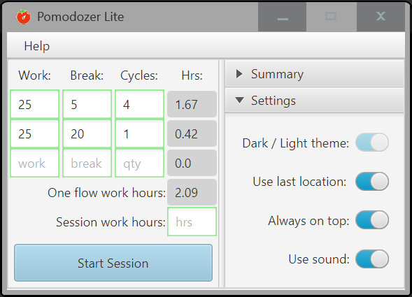 Pomodozer lite | Rem... logo