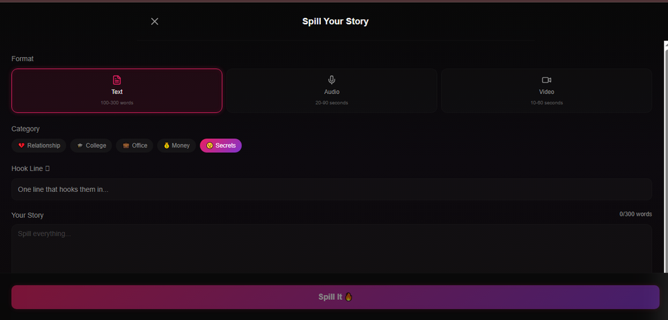 Spilllt — Anonymous Gossip App gallery image