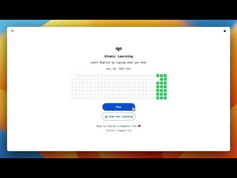 startuptile Atomic Learning-Learn English by typing what you hear every day