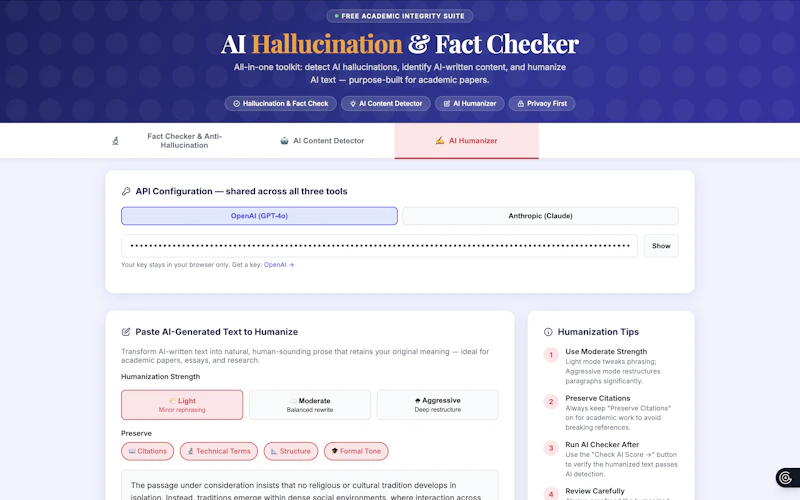 AI Academic Integrity Suite screenshot 1