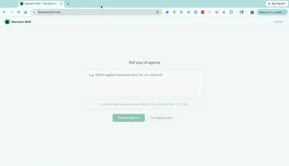 Decision Wolf - Poll 500 AI Personas gallery image