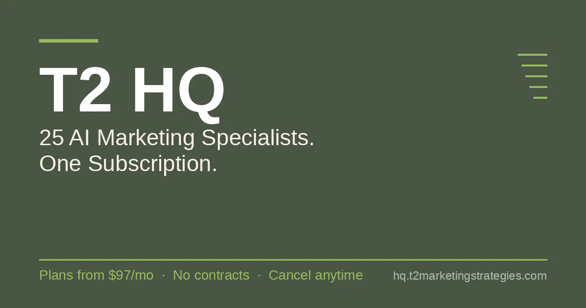 25 AI Marketing Specialists from $97/mo gallery image