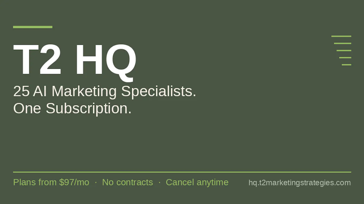 25 AI Marketing Specialists from $97/mo product