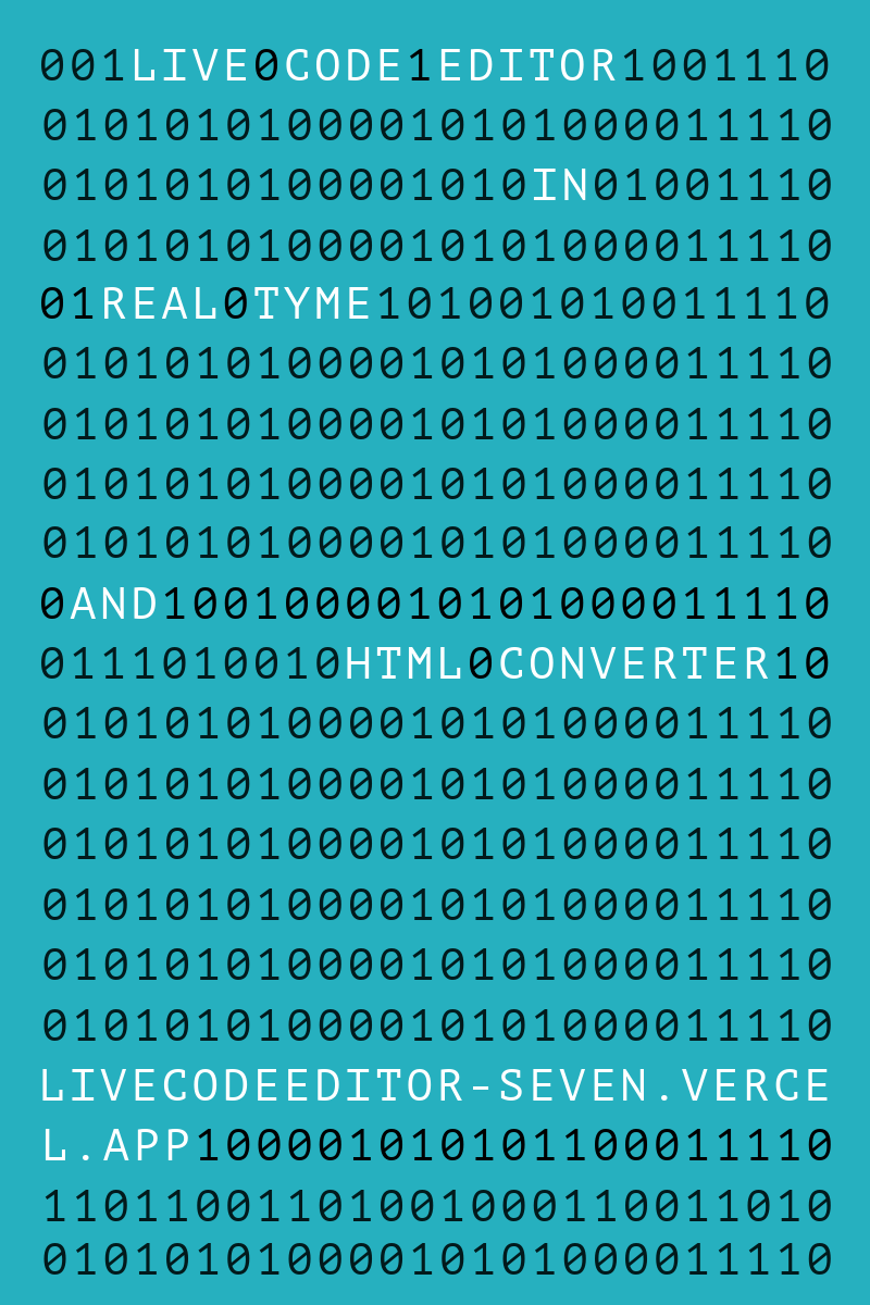 Live -Code -Editor sieben - Echtzeit HTML, CSS & JavaScript-Editor und HTML-Konverter Medien 1