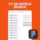 CV as a Google Search Result Page