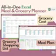 Weekly Meal Planning Template Excel