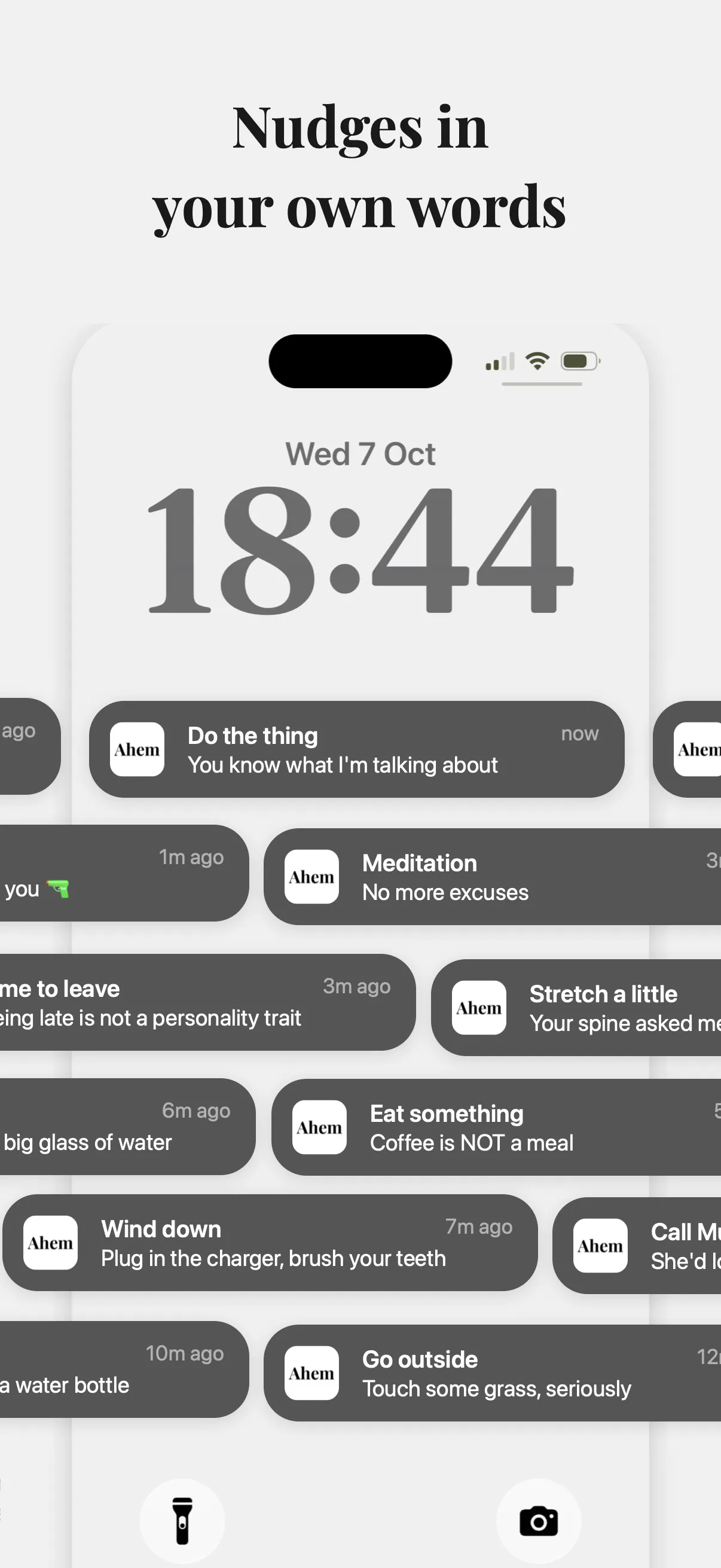 Ahem: Customise reminders gallery image