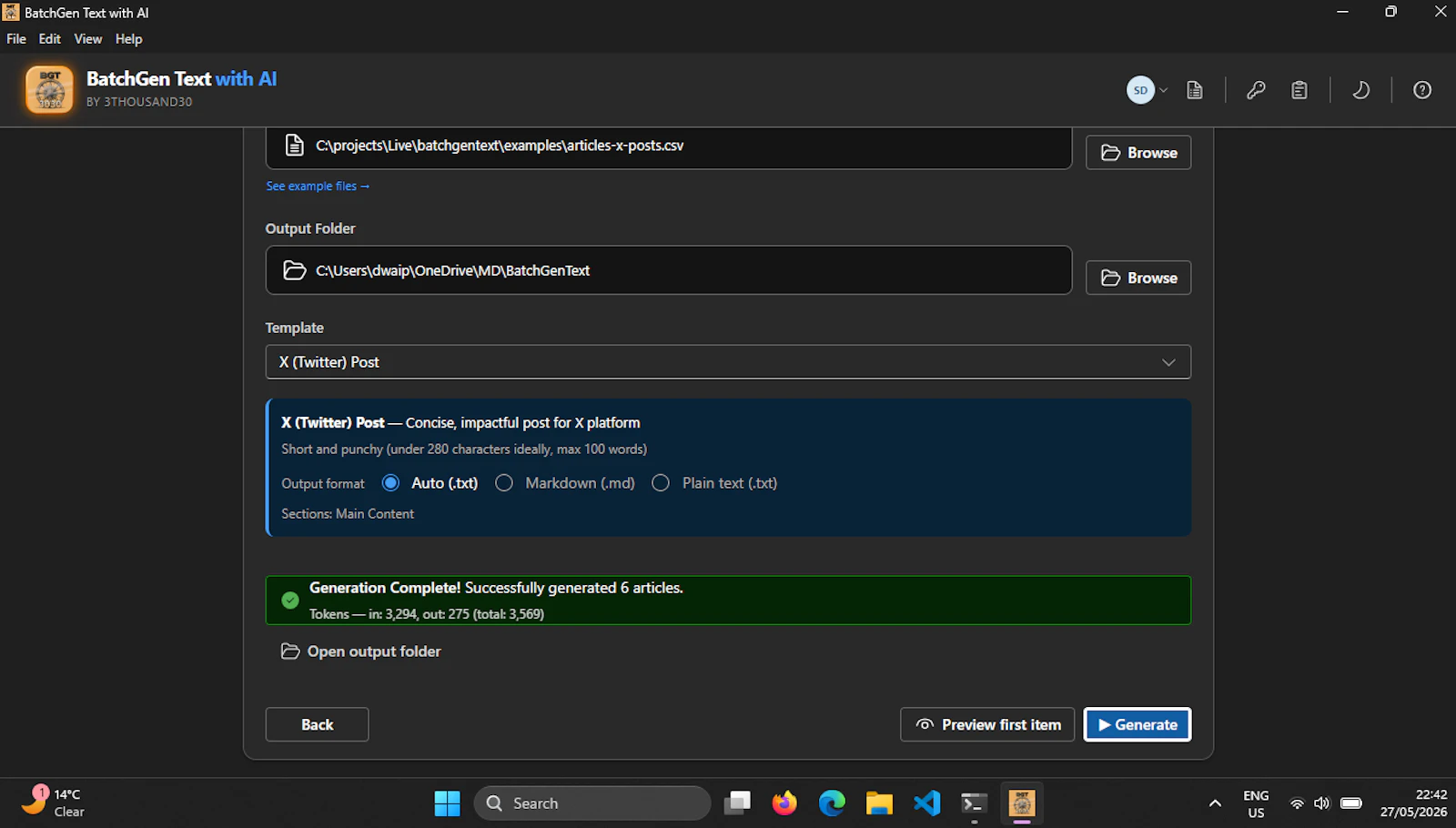 BatchGen Text with AI - v1.1.1 screenshot 7