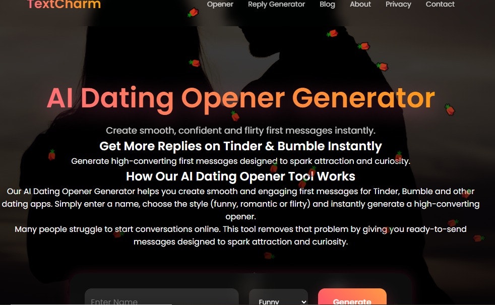 FlirtFlow - AI Dating Opener generator 