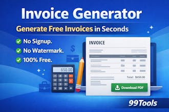 Free Invoice Generator by 99Tools gallery image