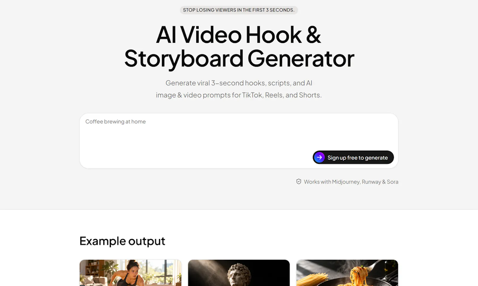 AI Video Hook Generator screenshot 1