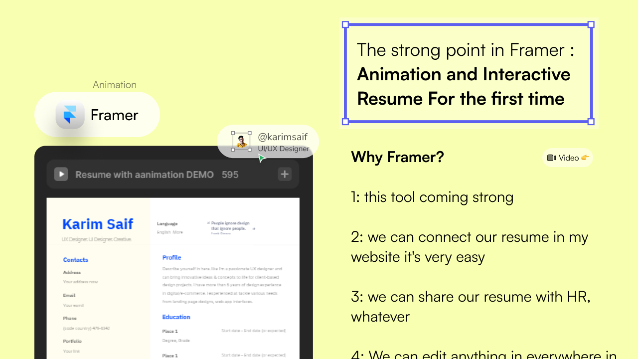 Resume FN Pack (Notion Figma Framer) media 2