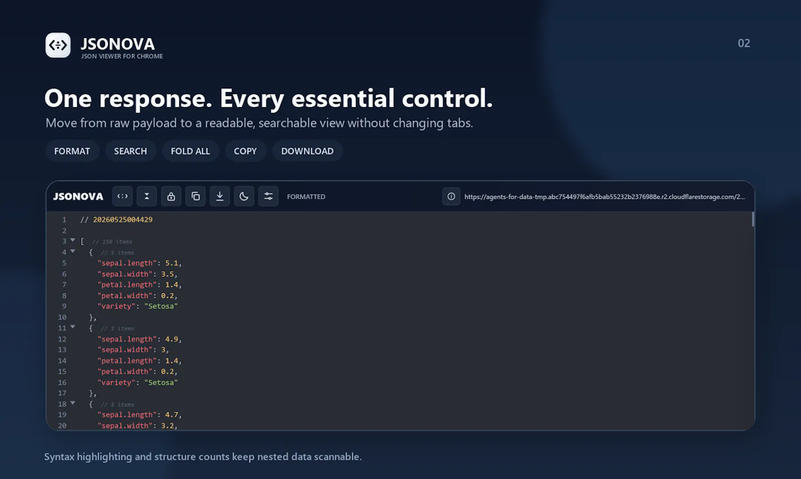 JSONOVA screenshot 2