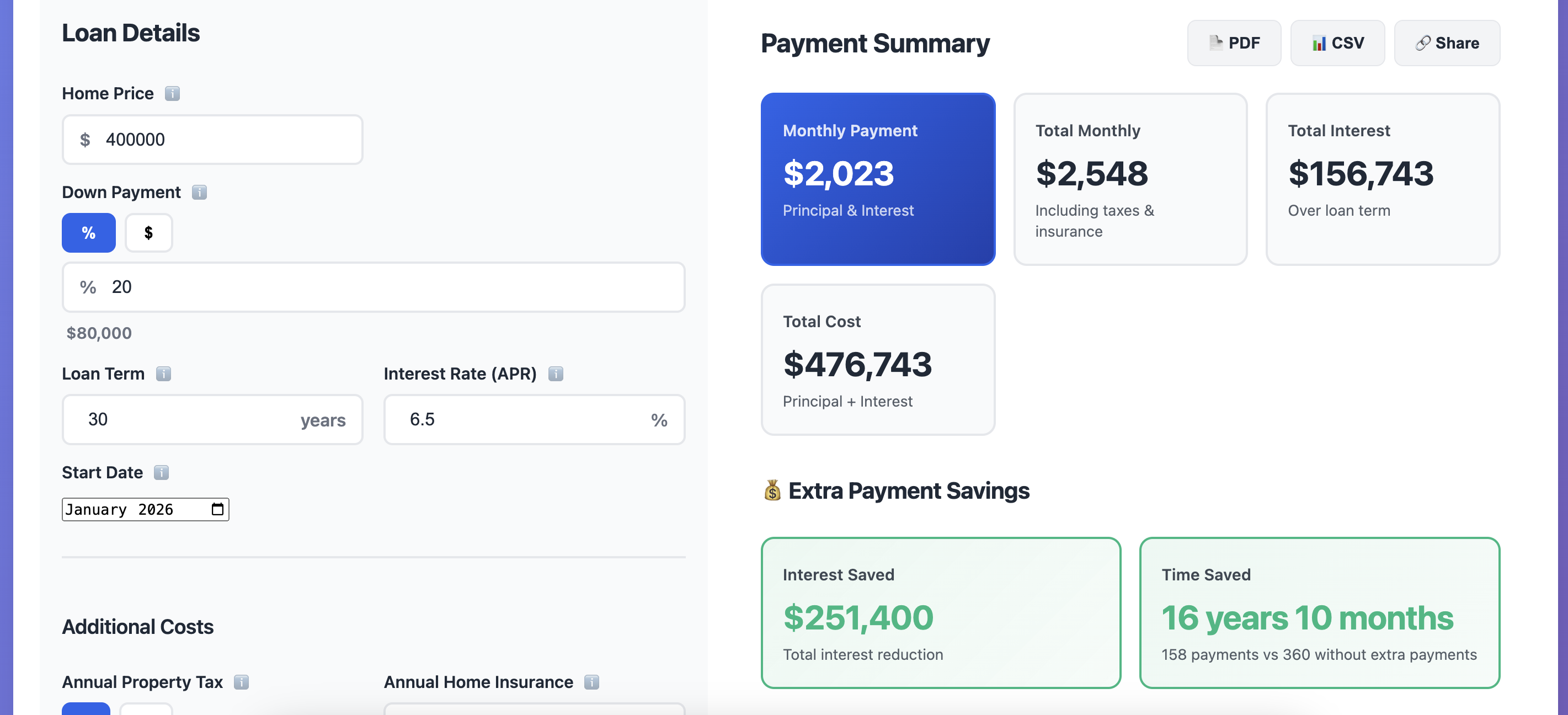 Smarter Mortgage Calculator gallery image