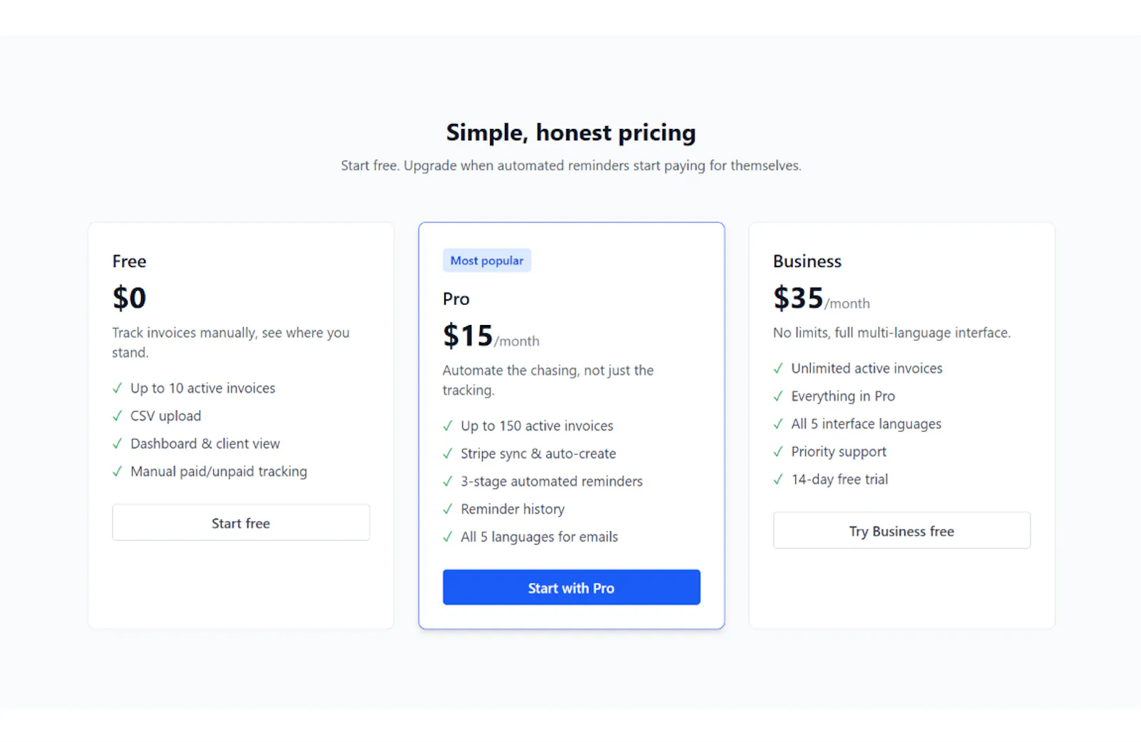 Follow-up Invoices screenshot 5