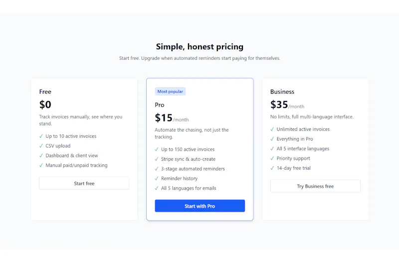 Follow-up Invoices screenshot 5