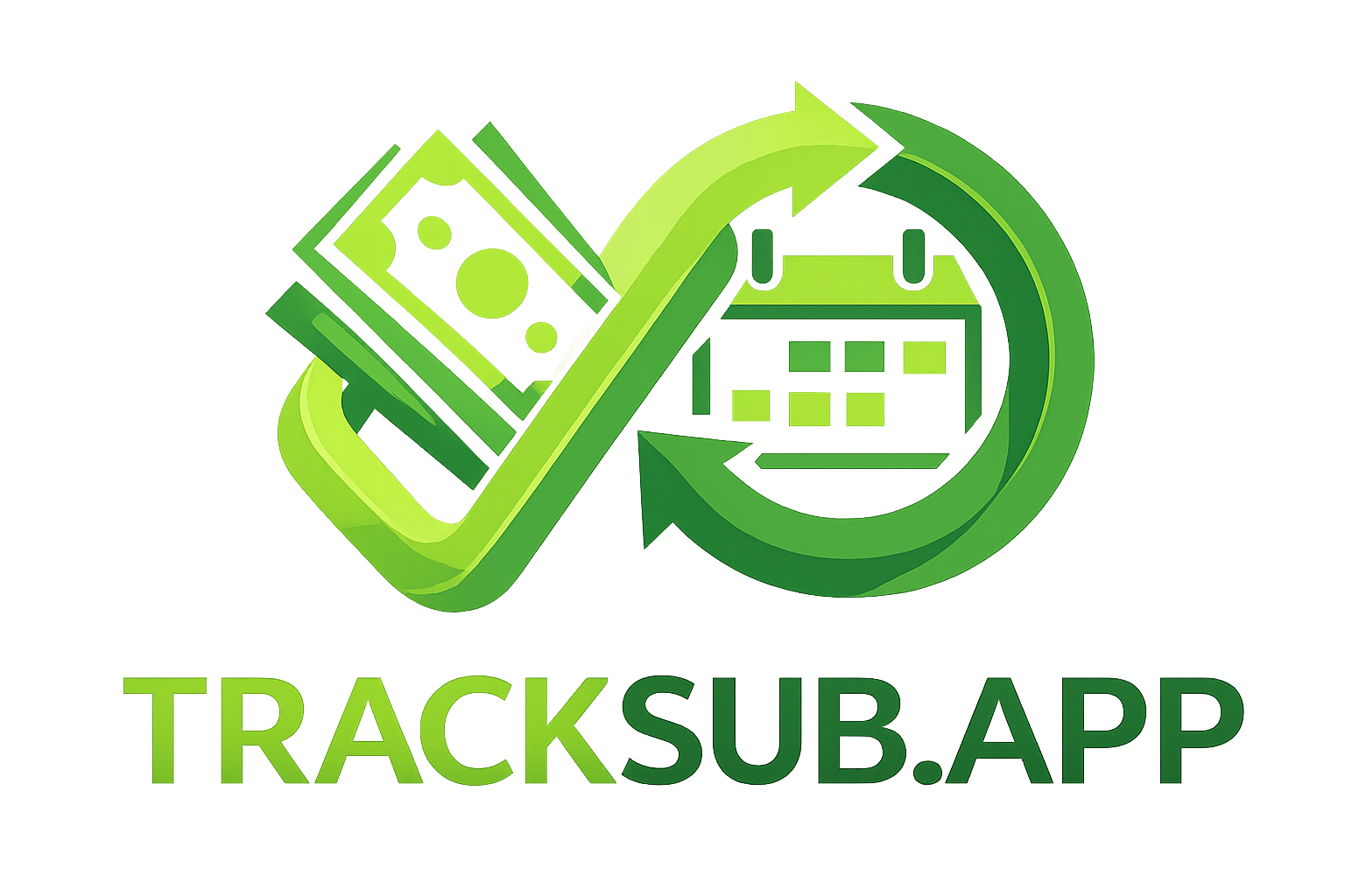 TrackSub - Product Hunt launch logo and brand identity
