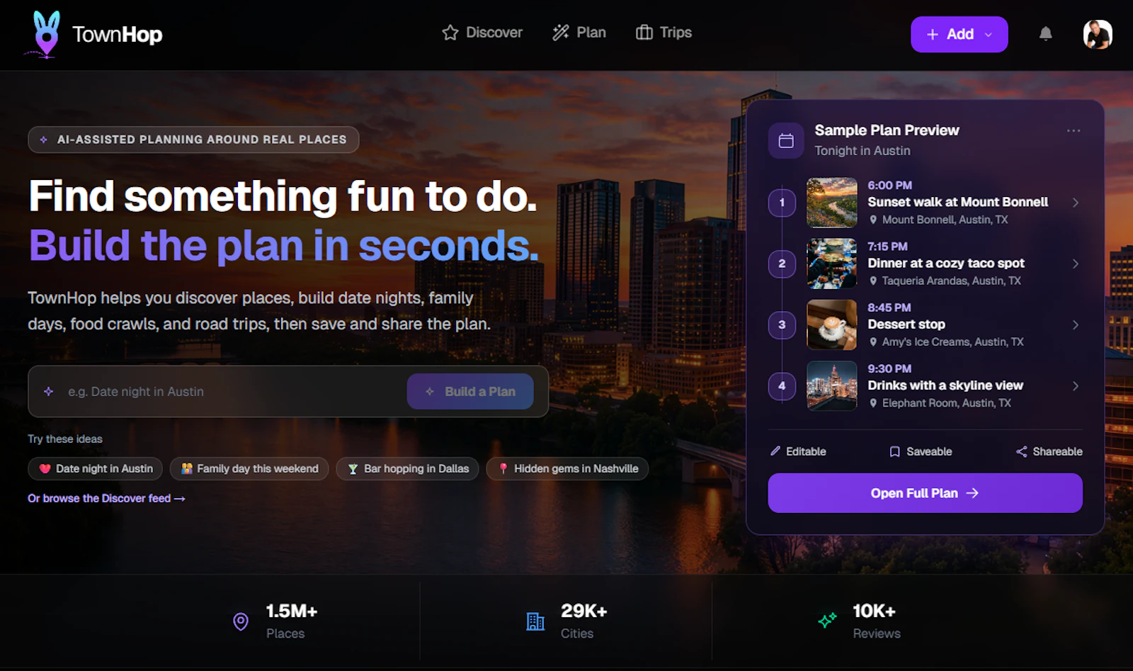 Launch of TownHop.ai screenshot 2