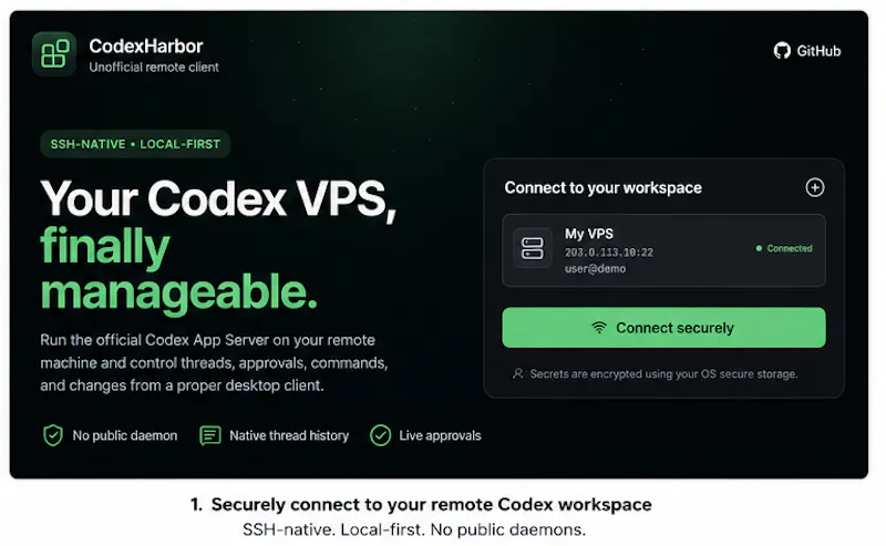 CodexHarbor screenshot 2