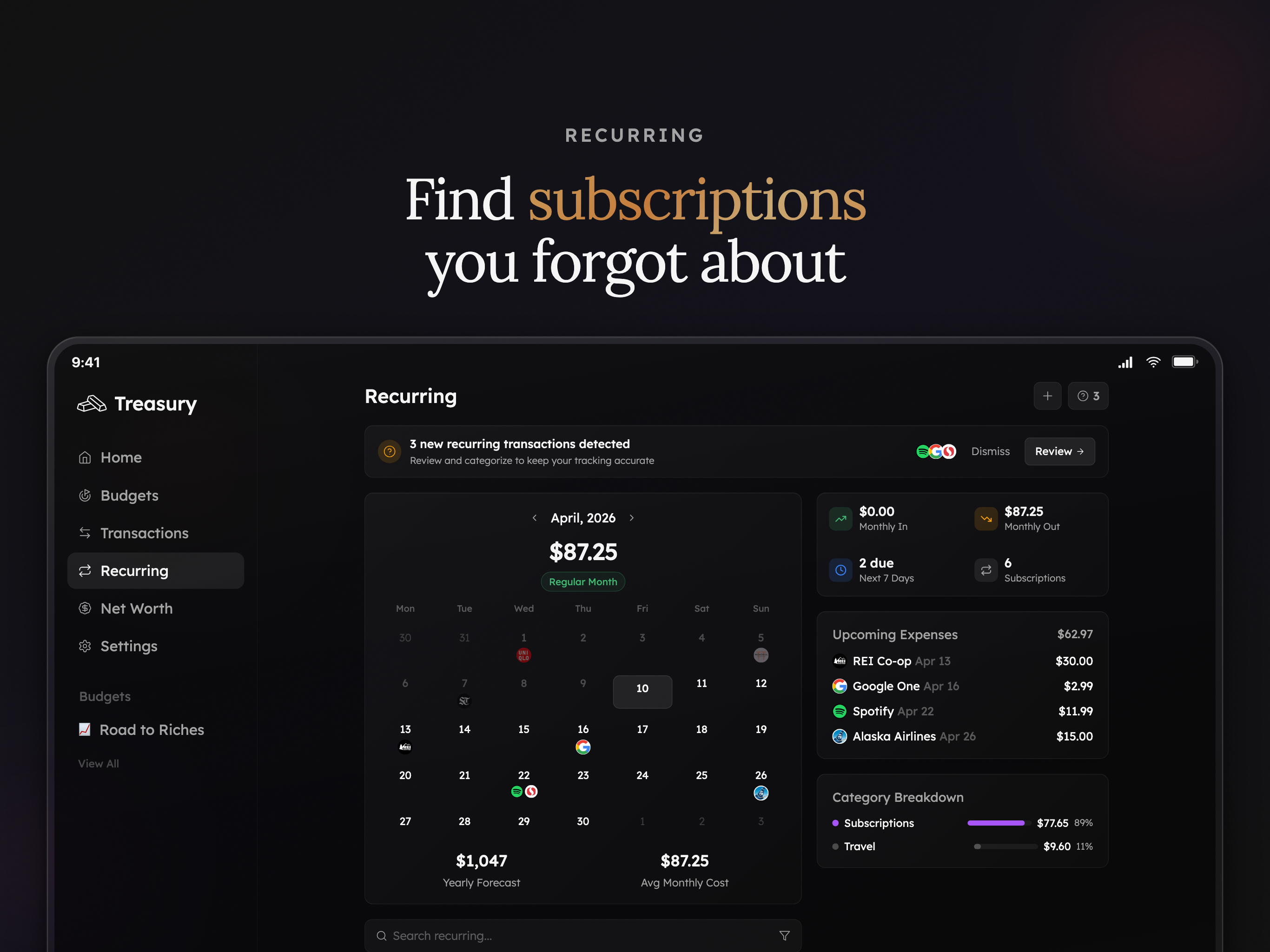 Treasury gallery image