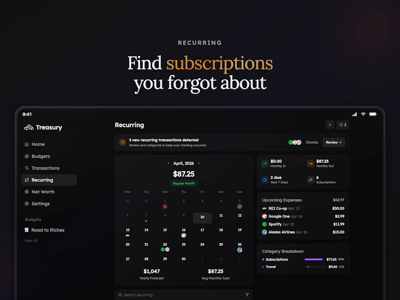 Treasury screenshot 5