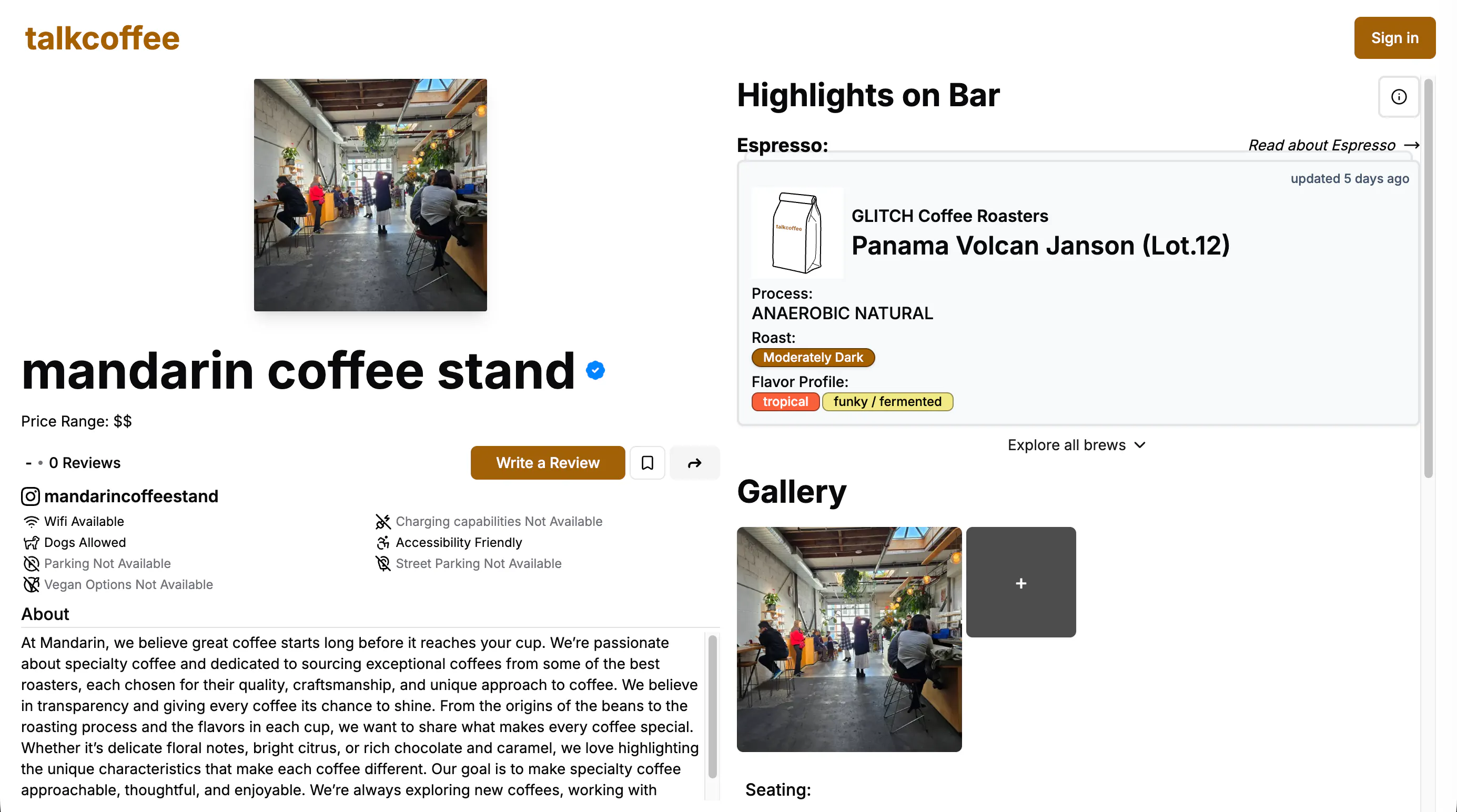 talkcoffee gallery image