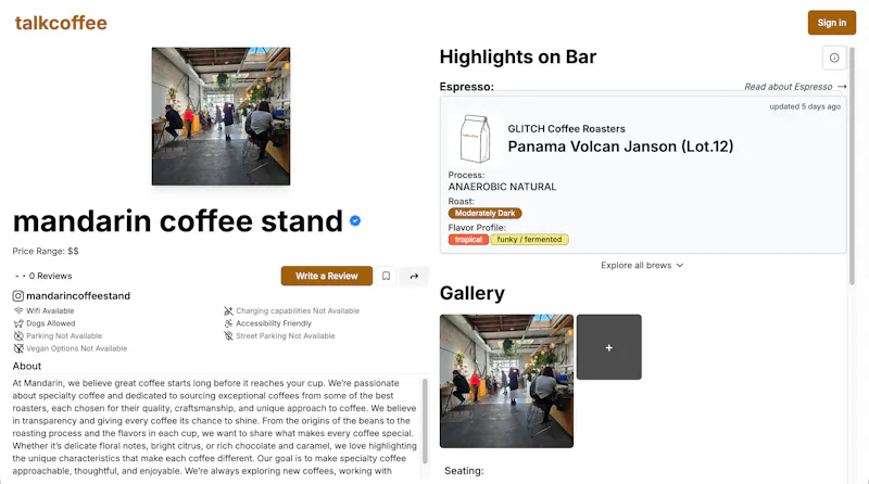 talkcoffee screenshot 2