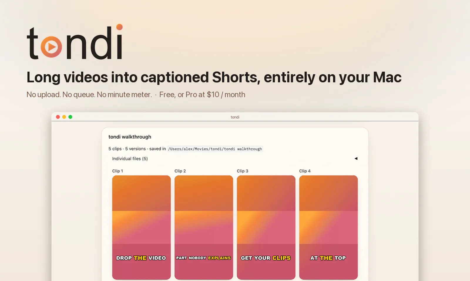 tondi screenshot 1