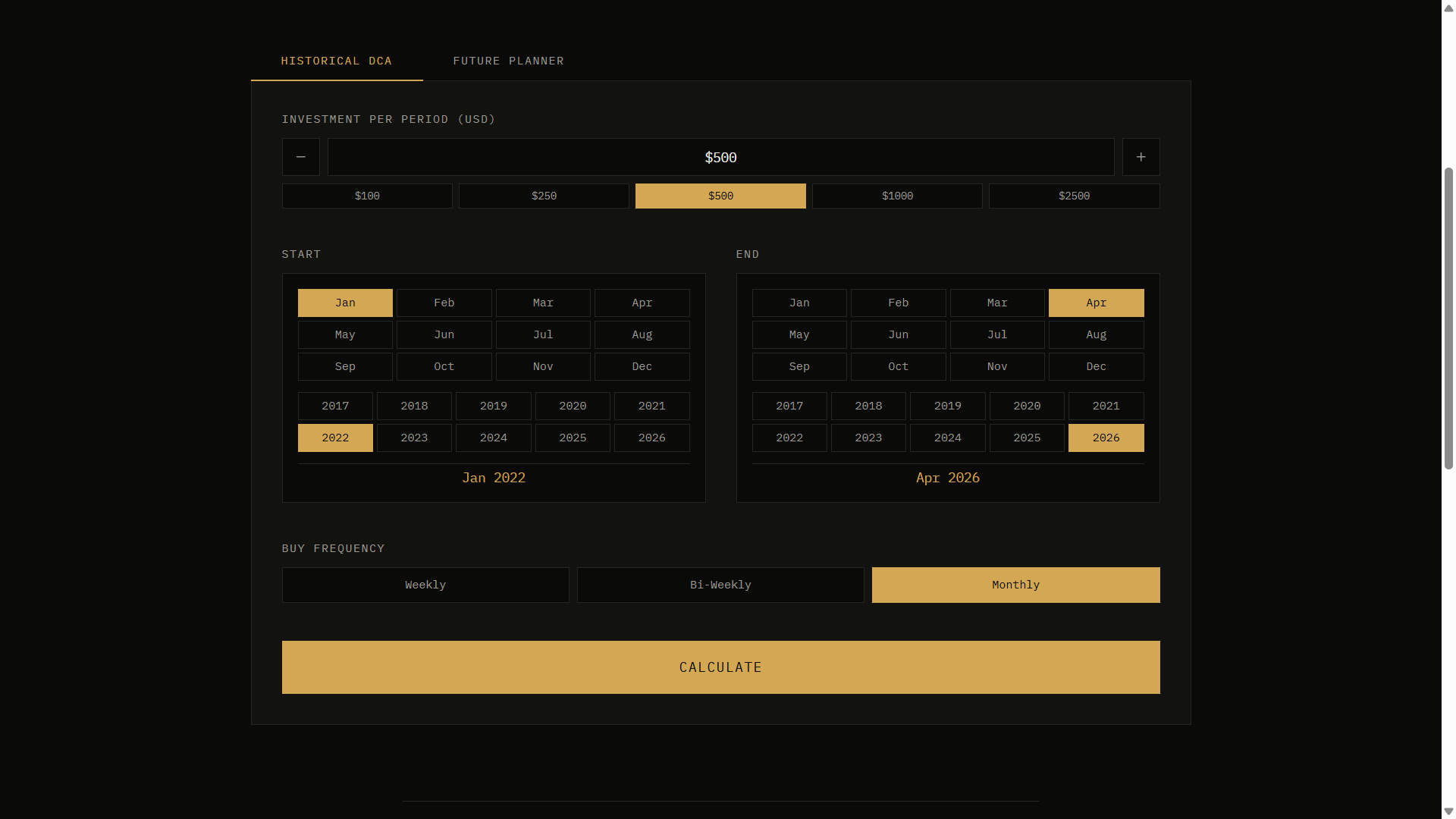 ETH DCA Simulator gallery image