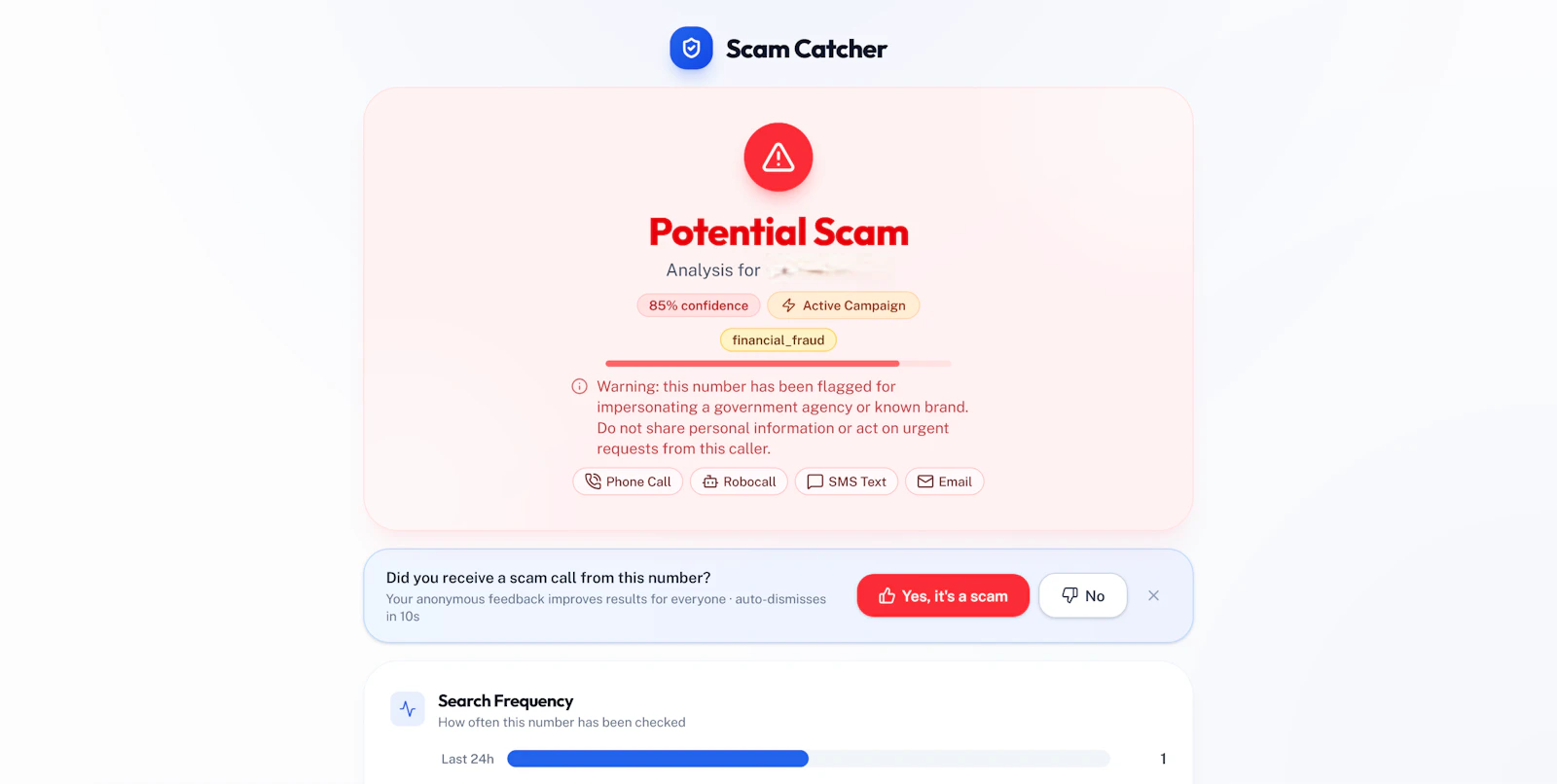 Scam Catcher screenshot 3