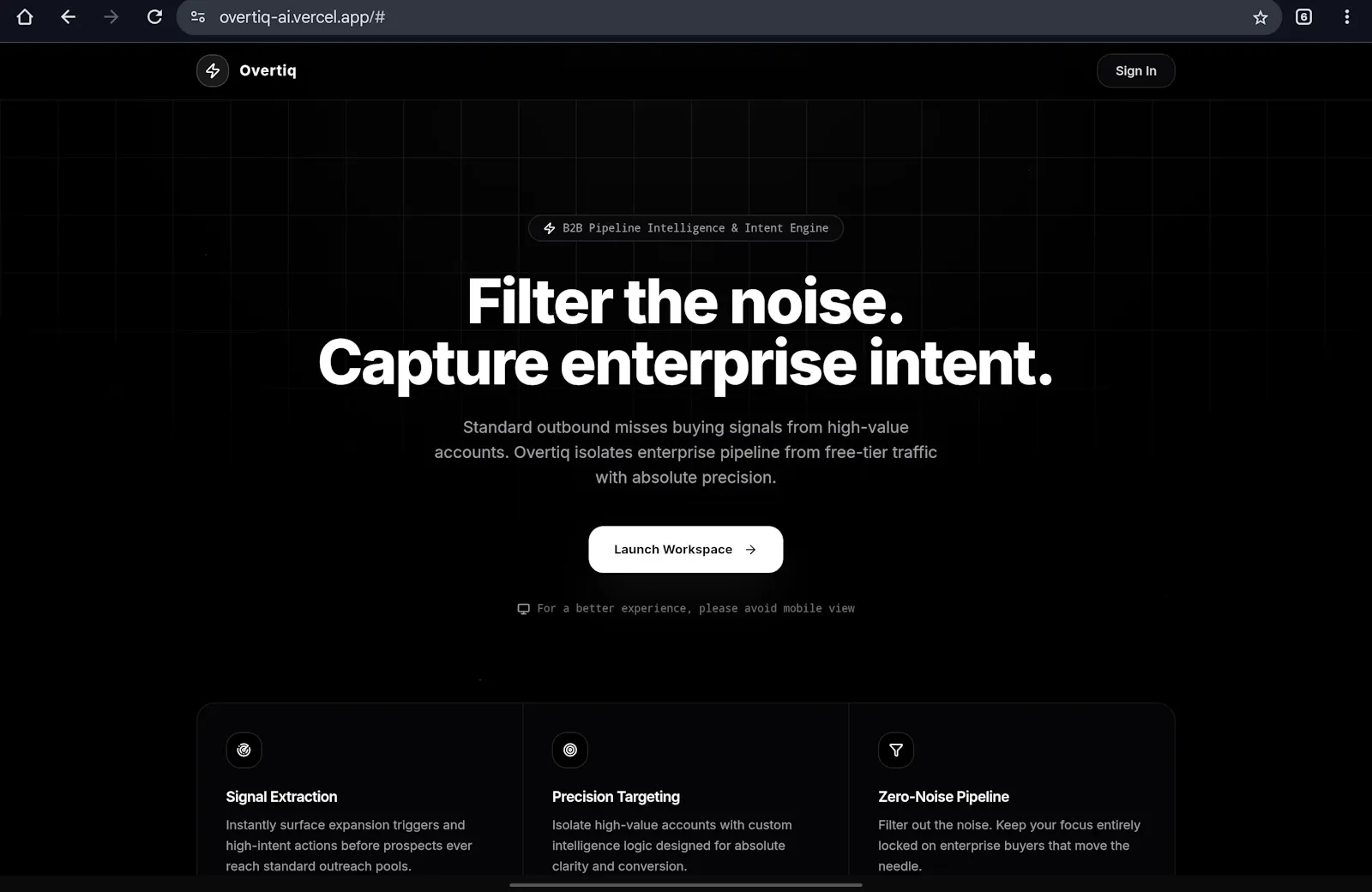 Overtiq screenshot 1