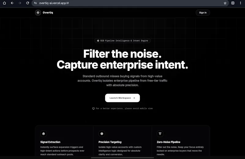 Overtiq screenshot 1