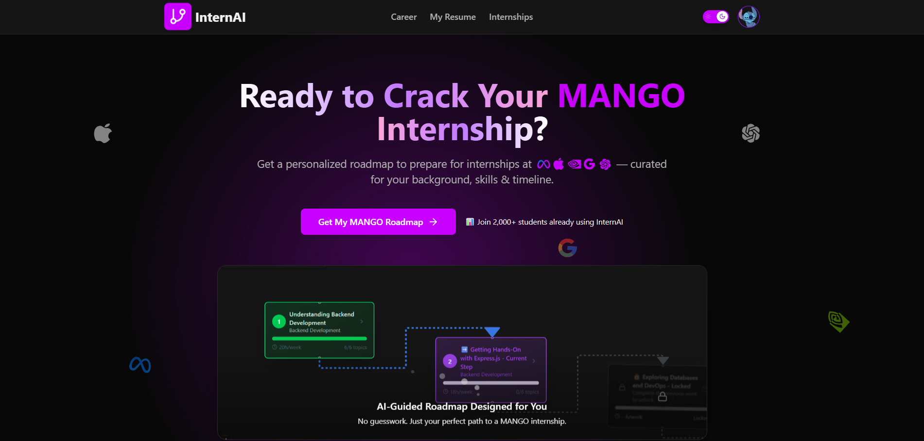 Internai - AI Roadmap om studenten te helpen technische stages te landen. media 2
