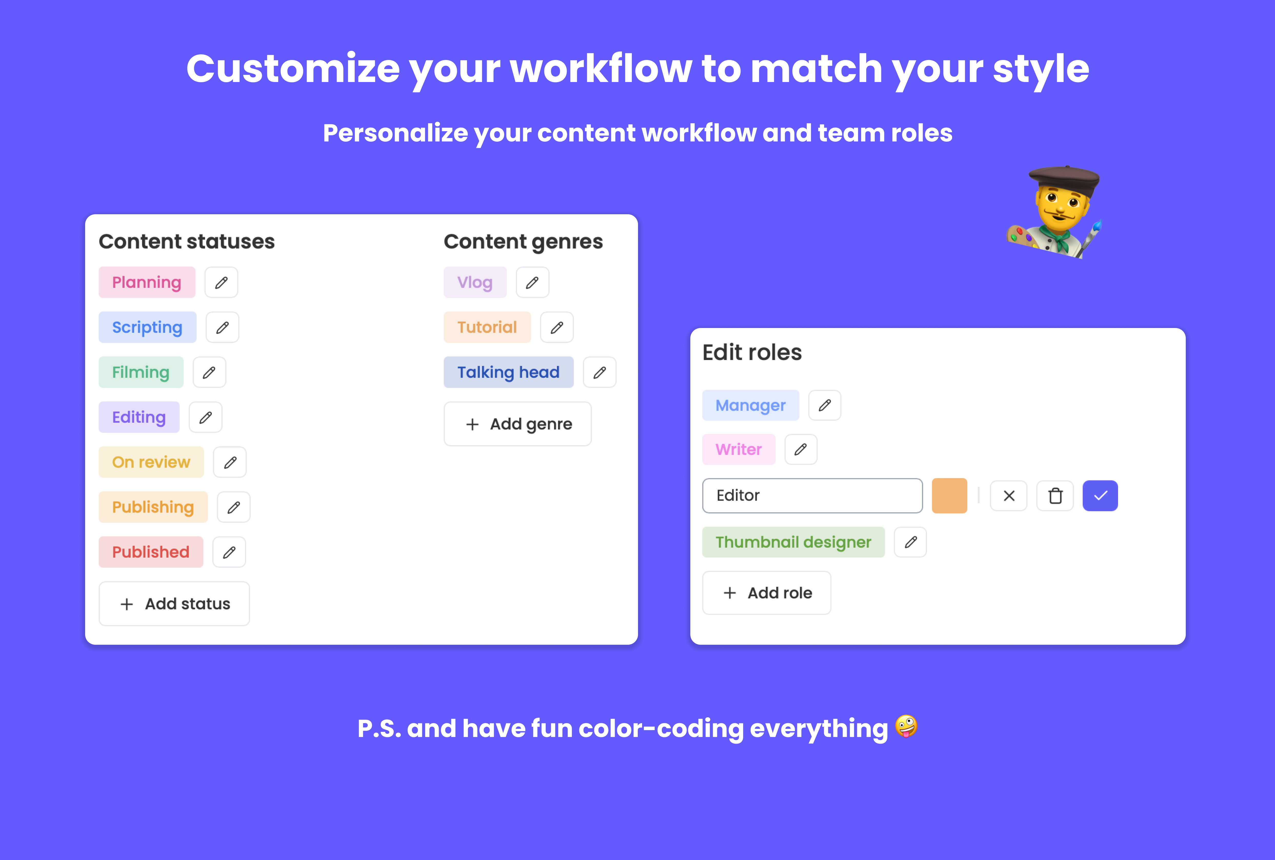 creatorflow - コンテンツ作成者向けのワークフロー管理プラットフォームメディア5