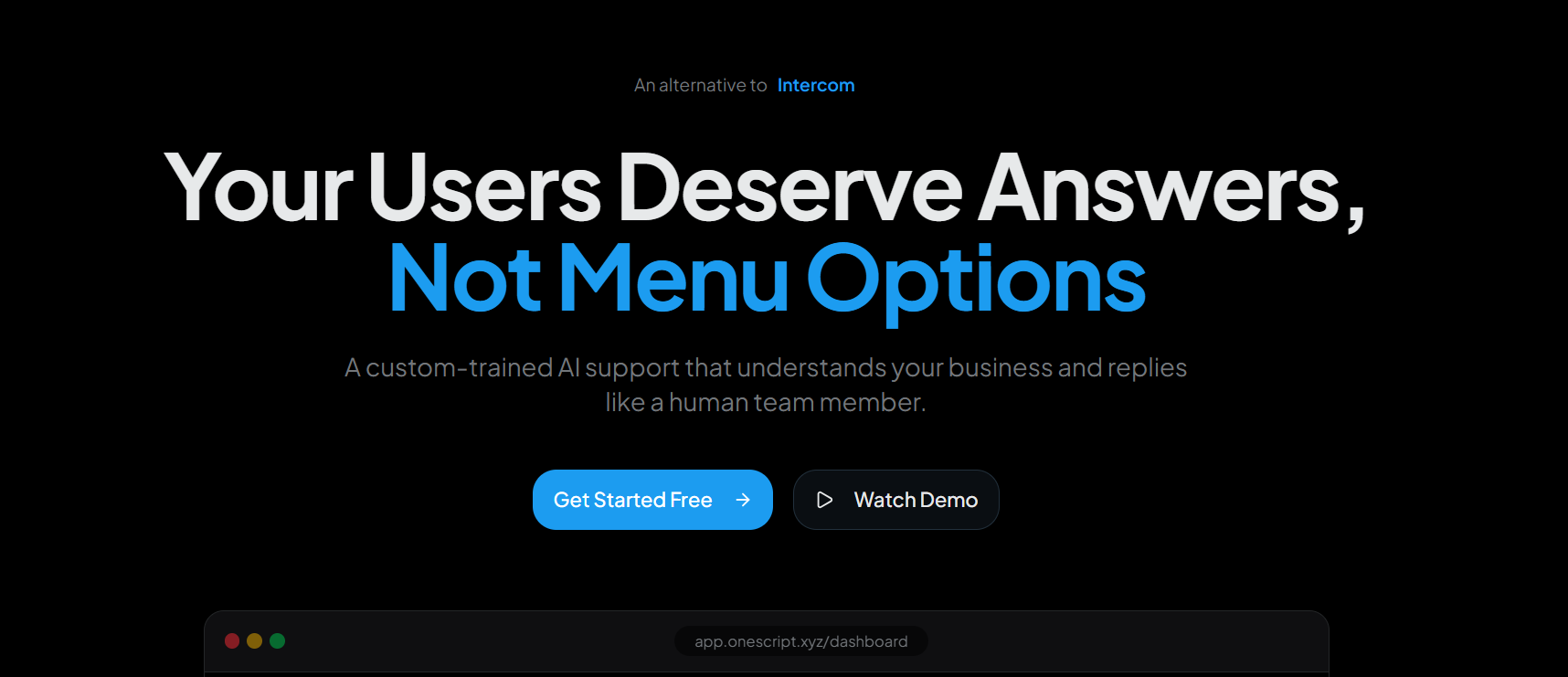 OneScript: Support, Rewritten gallery image