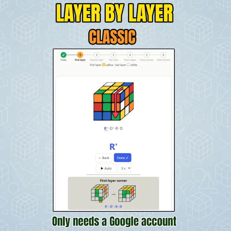 Interactive 3x3 Cube Solver and Coach screenshot 3