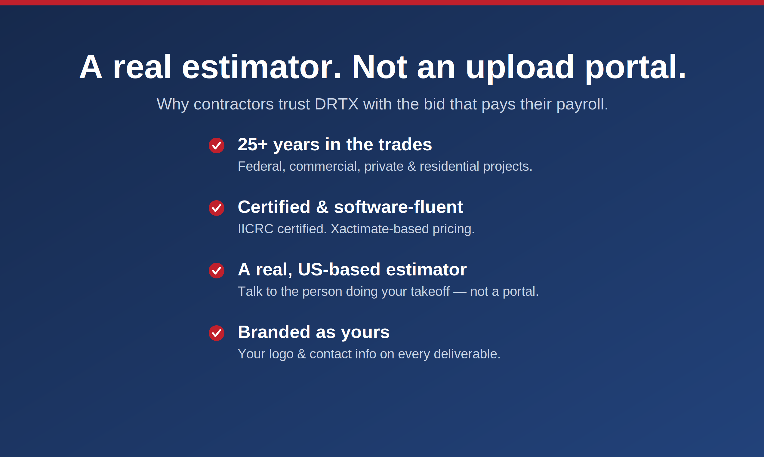 DRTX Estimating gallery image