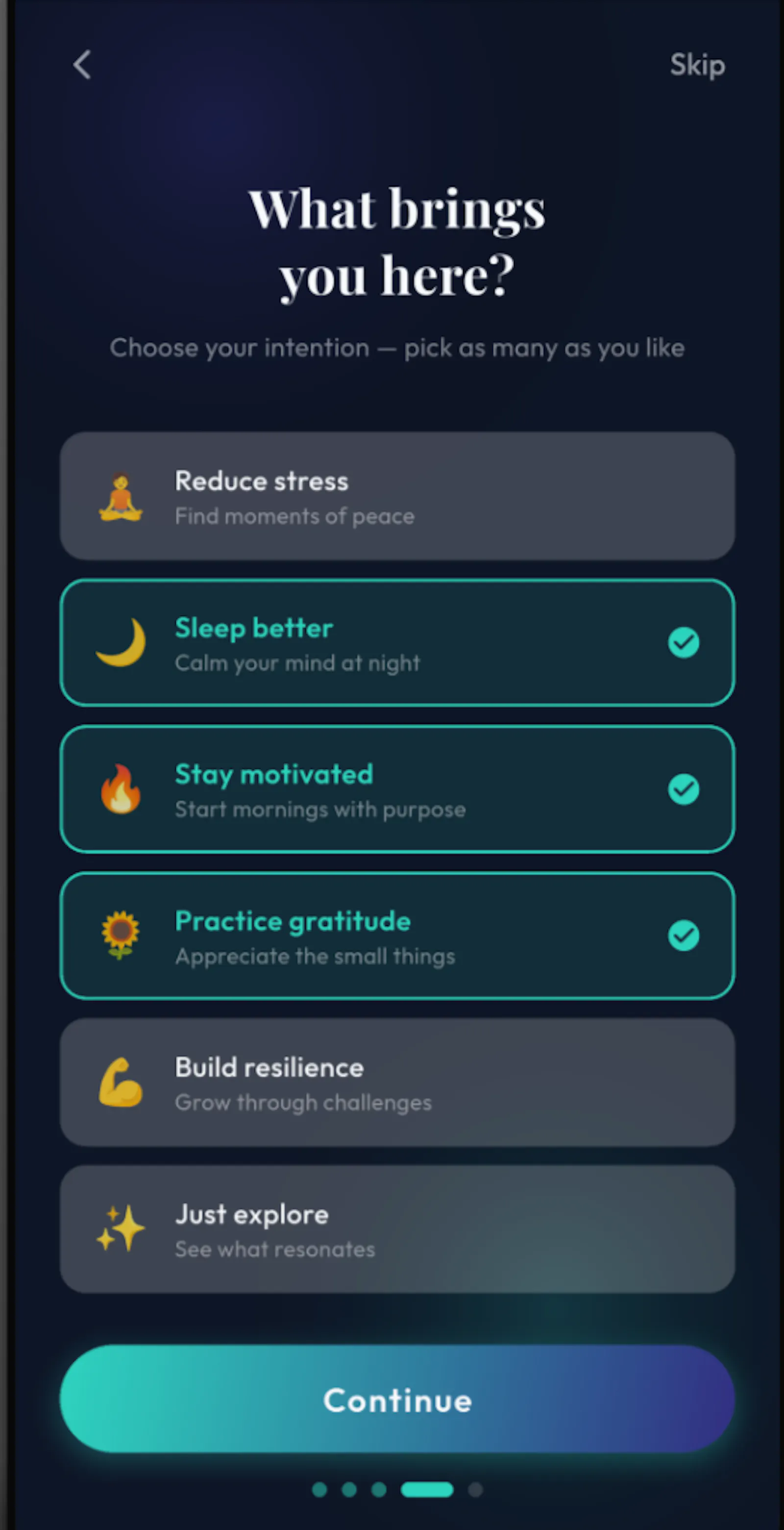 Quies — Mood Quotes & Music screenshot 2
