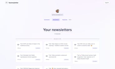 SummaLetter - AI newsletter summarizer gallery image