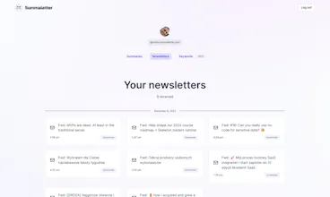 SummaLetter - AI newsletter summarizer gallery image