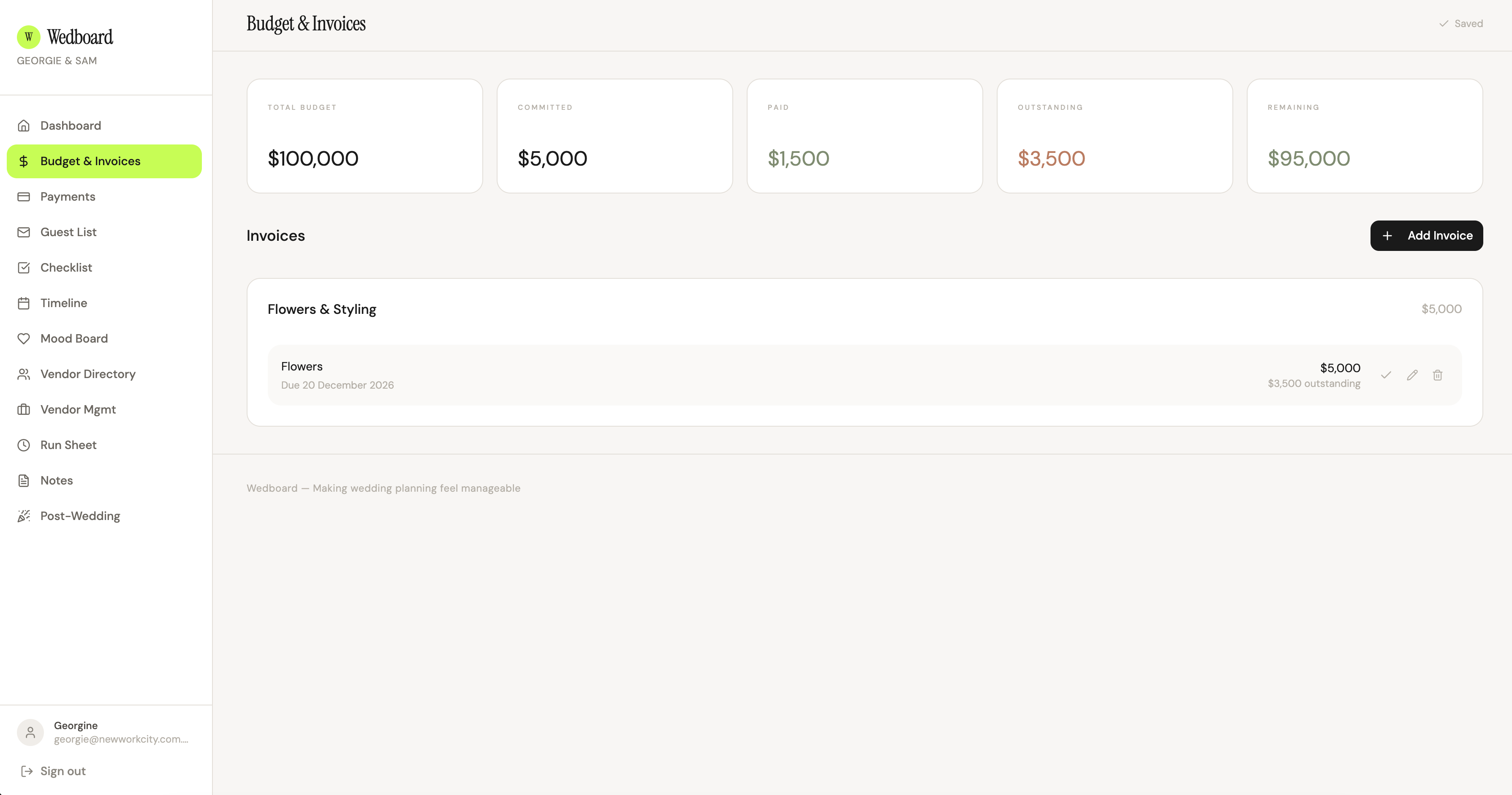 Wedboard gallery image
