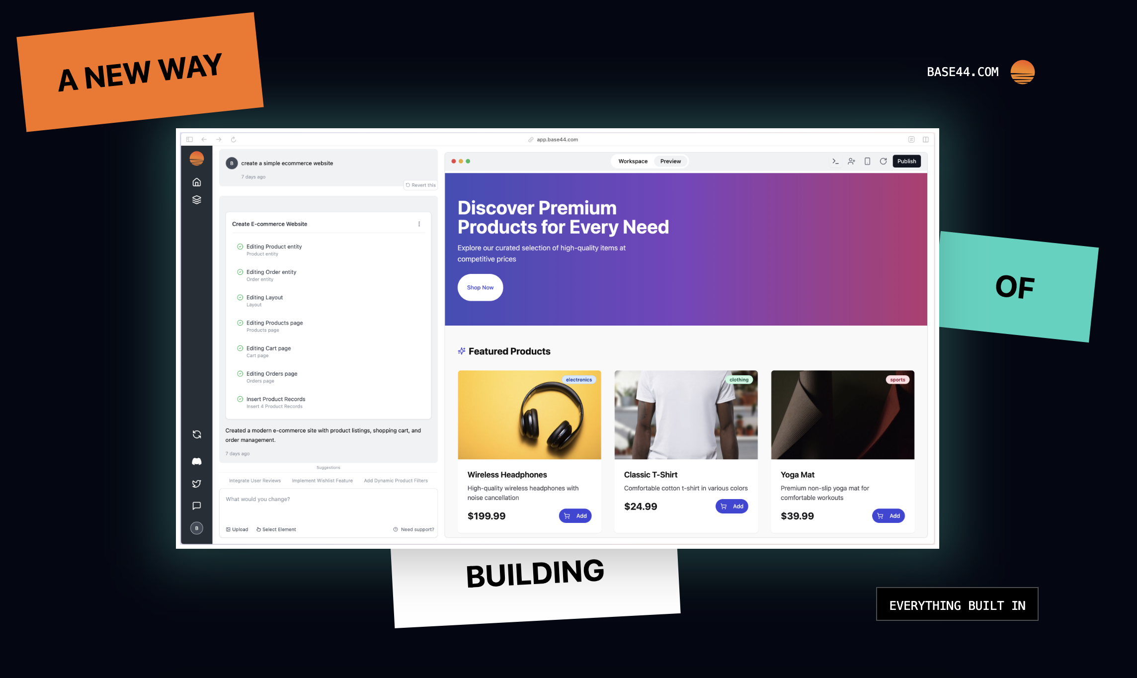 BASE44 2.0 - Платформа строительства приложений All-in-One.Интеграции не требуются медиа 4