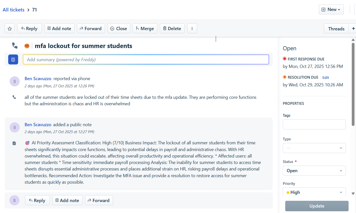 Ticket Priority Analyzer Agent gallery image