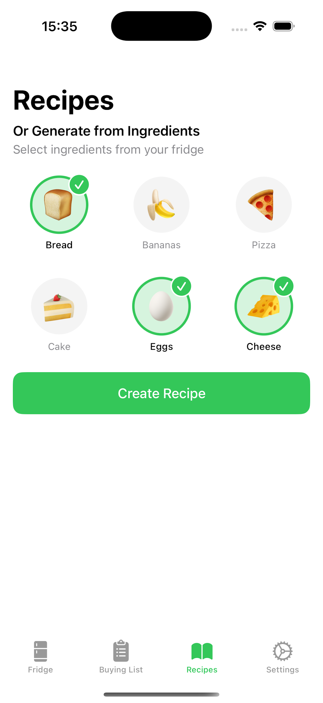 Mídia 3 de Fridgster - Rastrear datas de validade de alimentos, economize dinheiro