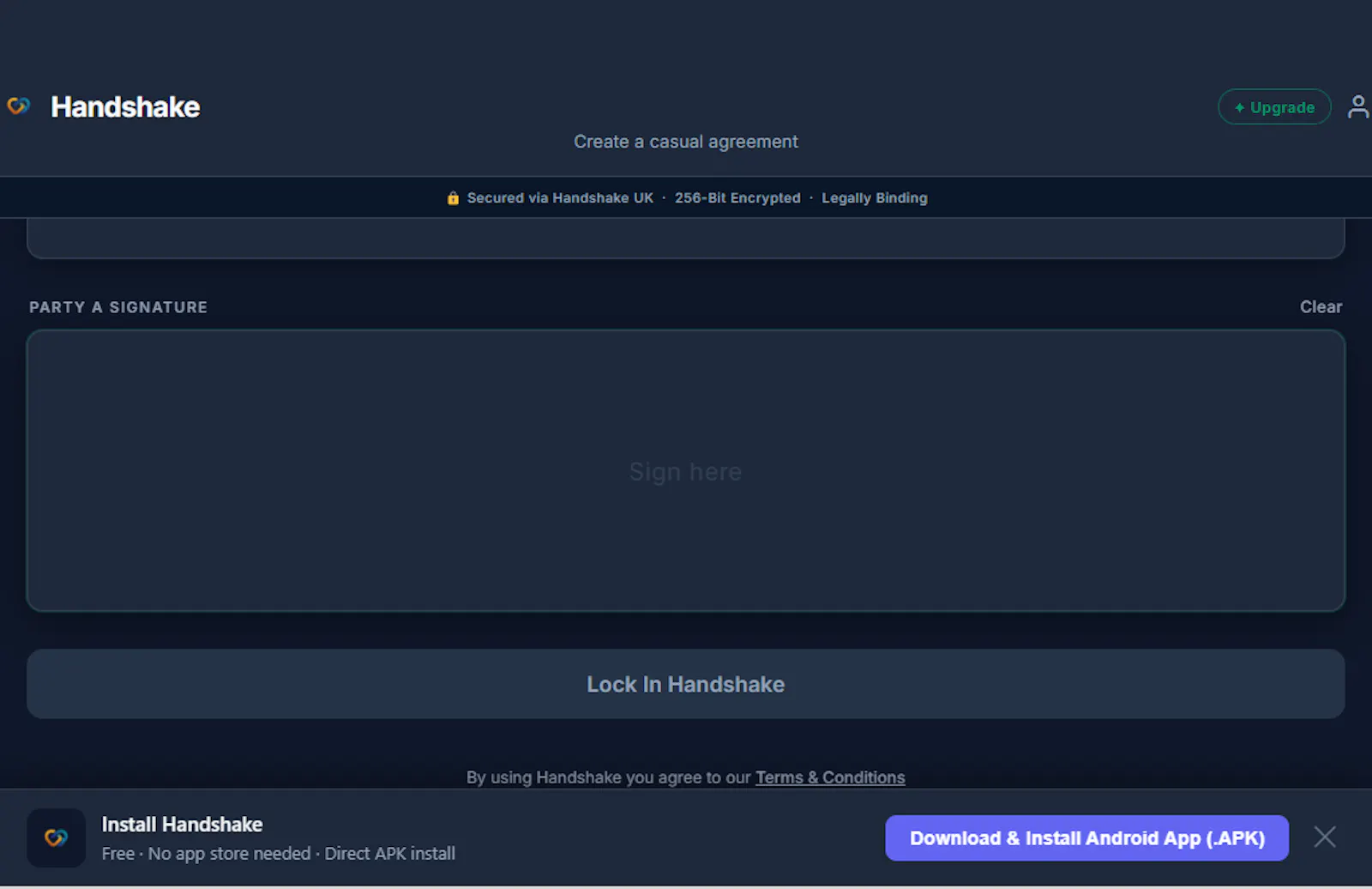 Handshake screenshot 3