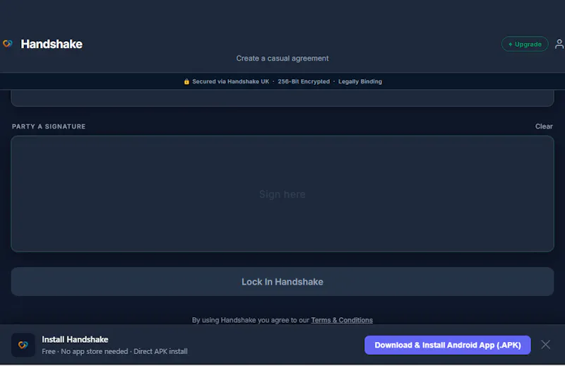 Handshake screenshot 3
