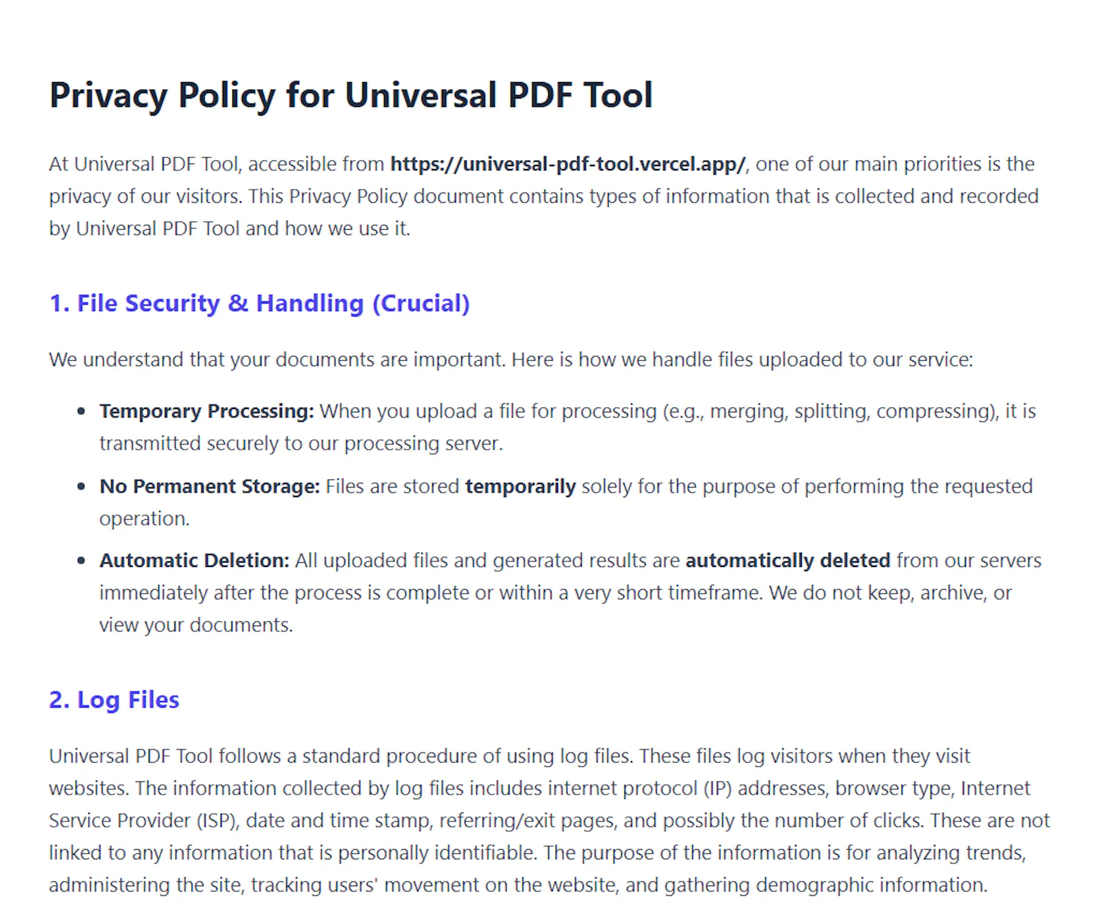 Universal PDF Tool screenshot 3