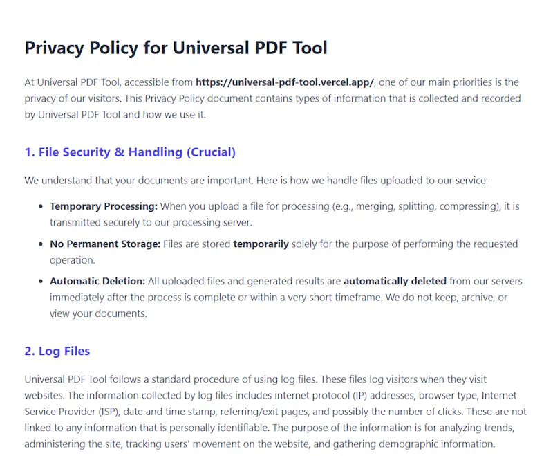 Universal PDF Tool screenshot 3